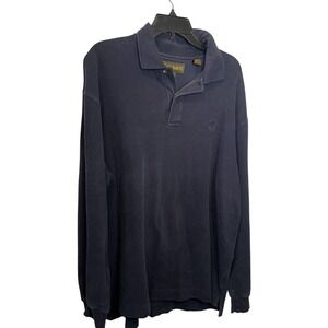 Timberland Mens Long Sleeve Polo Shirt Green Casual‎ Collared